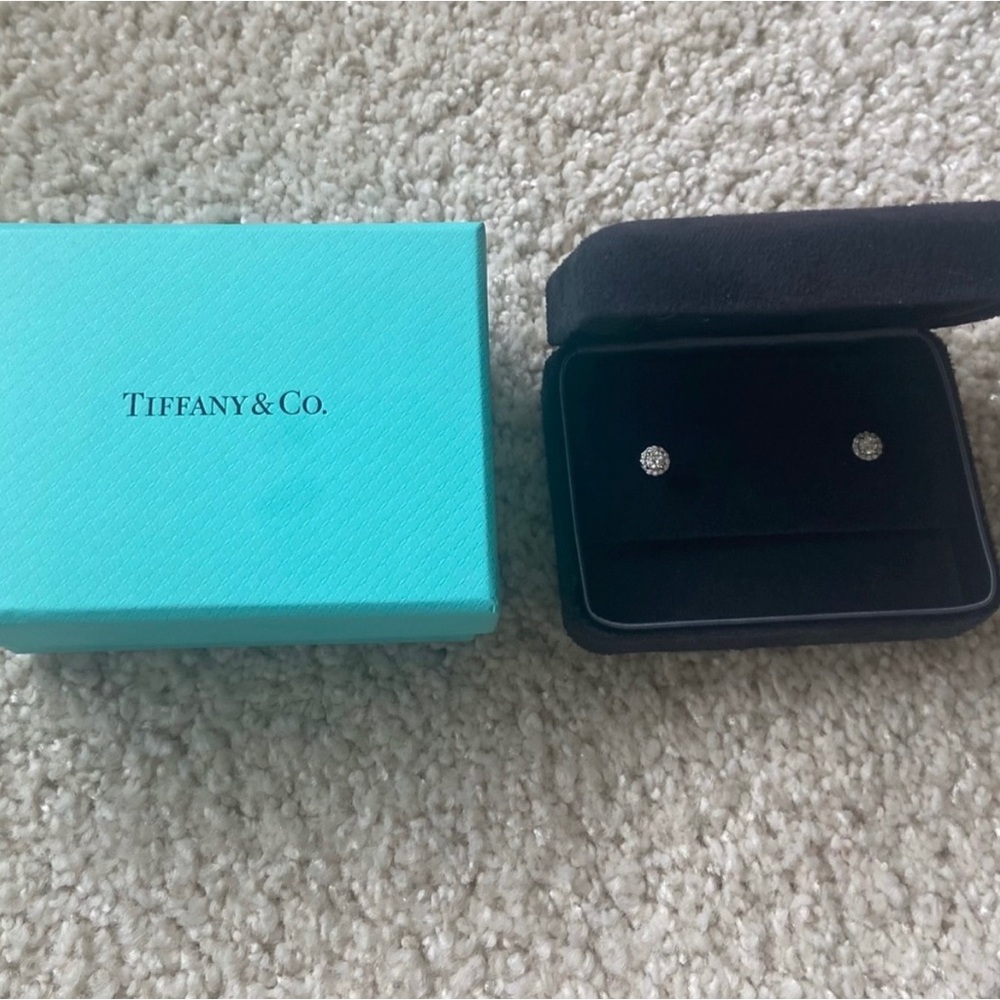 Authentic Tiffany & Co Soleste Diamond Earrings